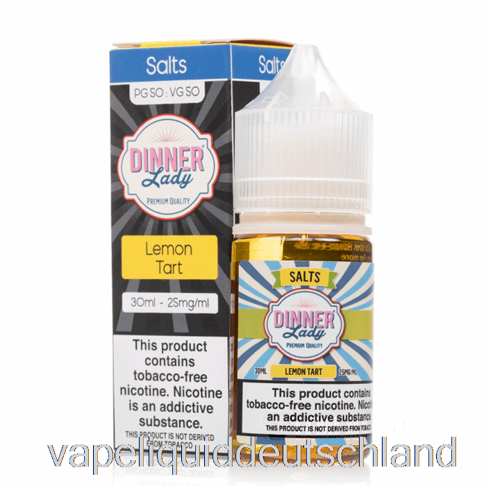 Zitronen-Törtchen-Salz – Vape Dinner Lady E-Liquid – 30 Ml, 50 Mg Vape-Flüssigkeit
